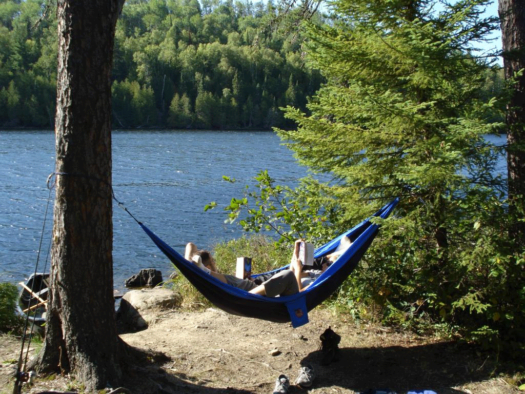 Reading-in-a-hammock